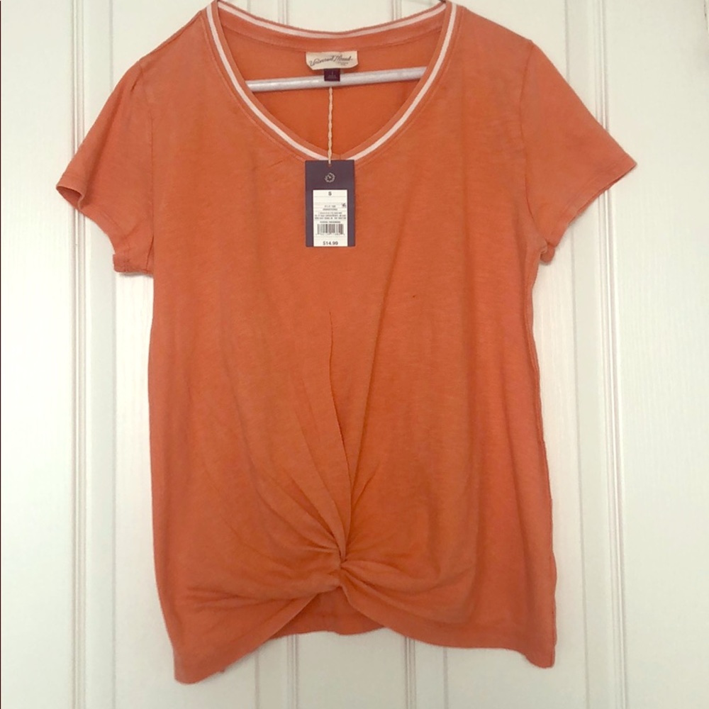 Peach V- neck T-shirt!
